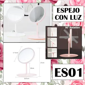 ESPEJO REDONDO RECARGABLE