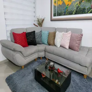 COJINES 50cm X 50cm: El Toque Perfecto para tu Sala Maine Magic Fosil - COJINES 50cm X 50cm