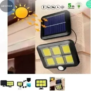 Lámpara Solar con Panel y Control Remoto: Ilumina tus noches con energía limpia - Lámpara solar con panel y control remoto
