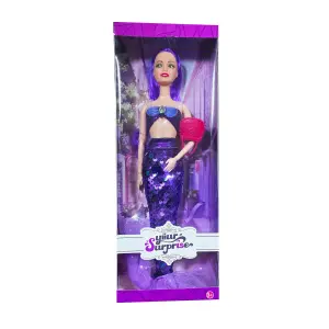 Muñeca Princesa Cola Sirena Escamas Colo