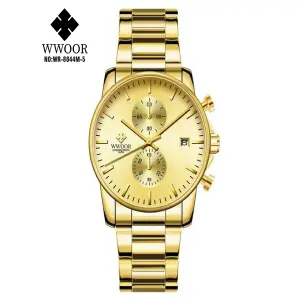 RELOJ WWOOR CRONÓGRAFO METAL HOM NO:WR-8
