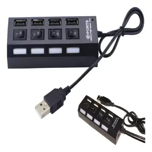 Hub Usb 1x4 Con Switch 2.0