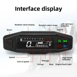 Tacómetro Universal para moto