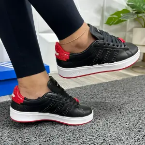 adidas superstar lego negro rojos