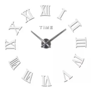 Reloj Pared Negro, Plateado, Oro Acrílic