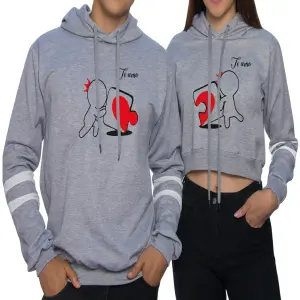 Buzo, Buso Hoodie PAREJA ROMPECABEZA
