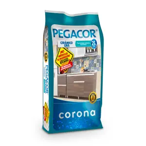 PEGACOR CERAMICO GRIS x 25 CORONA