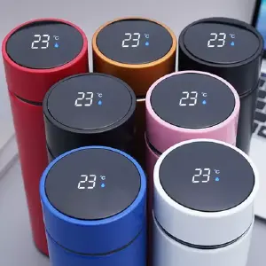 Termo de acero con pantalla LED