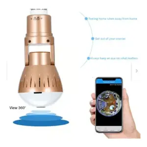 Cámara Bombillo Flexible 360º