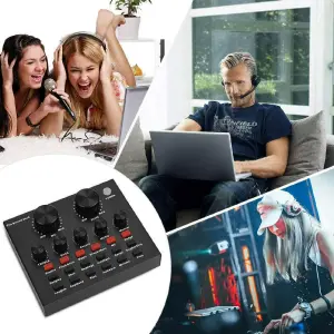 Tarjeta de Sonido Efectos V8 USB: ¡Experimenta el Sonido Profesional! - Tarjeta De Sonido Efectos V8 USB