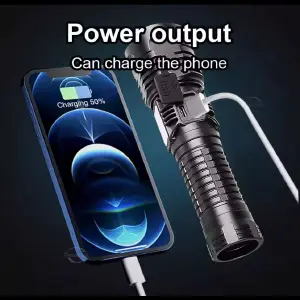 Linterna Recargable Power Bank: Ilumina tu Mundo - Linterna Recargable Power Bank