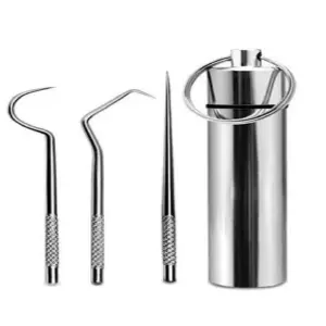 SET DE MONDADIENTES METALICO X4PCS