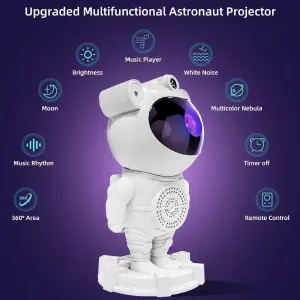 PROYECTOR DE GALAXIAS FORMA DE ASTRONAUT