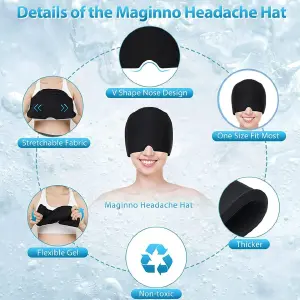 gorro en gel para migraña , dolor