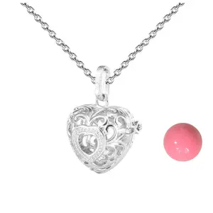 Collar Llamador De Angel Figura Corazon
