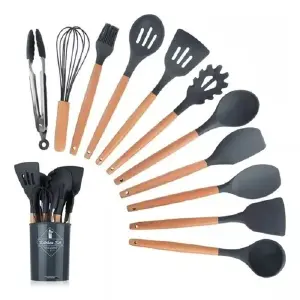 SET X12 UTENSILIOS COCINA SILICONA