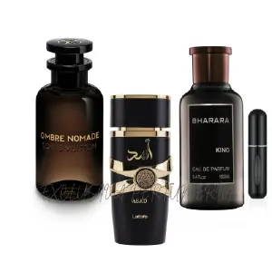 Kit( ombre nomade+asad+bharara+perfumero