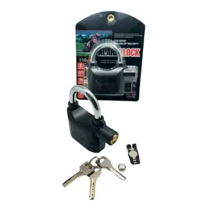 CANDADO CON ALARMA 70MM