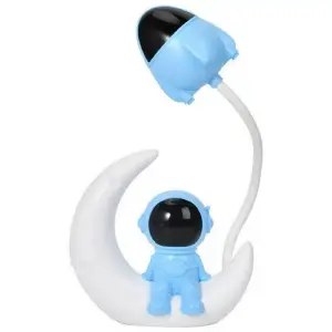 Lampara Luna Astronauta Cohete Recargabl