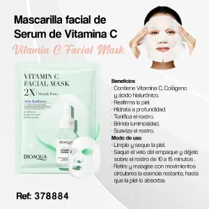 378884-MASCARILLA FACIAL VITAMINA C