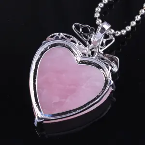 Collar Cuarzo Corazón Corbat Cuarzo Rosa