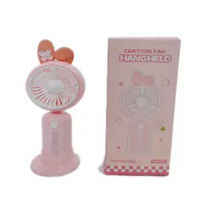 Mini Ventilador Recargable Con Base