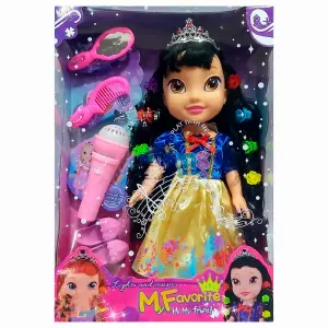 Muñeca Princesa Blanca Nieves Luces Niña