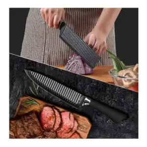 Juego de Cuchillos Negros ZP-008: Elegancia y Precisión en tu Cocina - SET DE CUCHILLOS NEGROS ZP-008