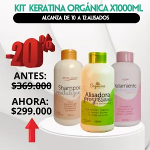 KIT KERATINA ORGÁNICA X1000ML