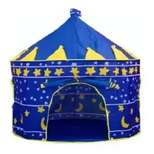 Carpa Castillo Infantil Azul Y Fucsia Pa