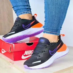 Nike Zoom X Negro Naranja Dama