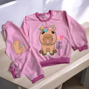 Sudadera Deportiva ÑA Capibara Rosada