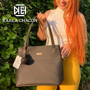 Bolso Dama Karla Chacon Gema Negro
