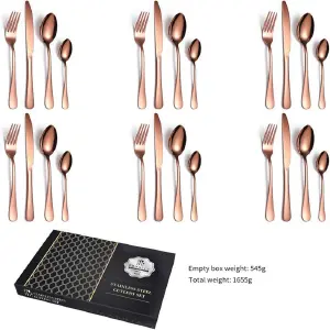 Set Cubiertos Lujoso Acero Inoxidable