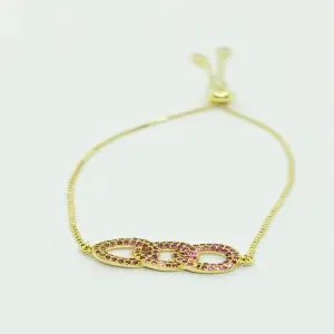 Manilla ajustable cadena roja