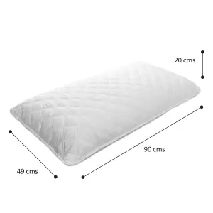 Almohada Larga Ultrasonido Fibra Silicon