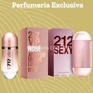 212 vip rose+212 sexy+perfumero