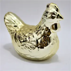 Adorno decorativo Gallina en porcelana