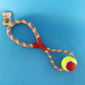 Juguete para mascota con pelota y agarr