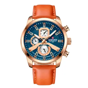 Reloj Naviforce Casual Nf9211l Cuero Hom