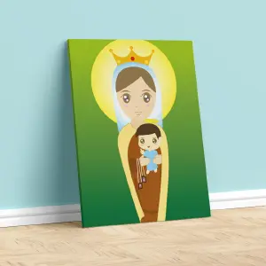 VIRGEN NIÑOS LIENZO 08