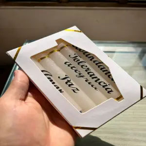 Velitas Navideñas Caja X5 Unidades ⚡