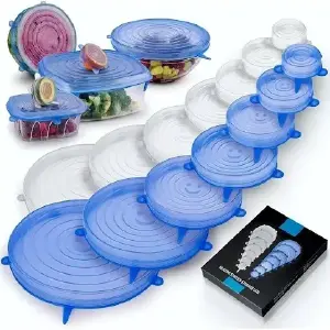 Tapas de silicona juego x 6