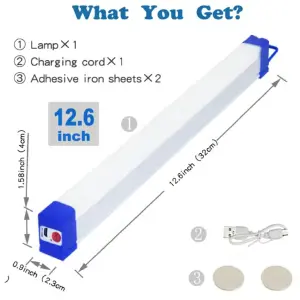 Lampara LED Recargable Emergencia 32cm