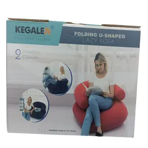 SOFÁ INFLABLE CON REPOSABRAZOS