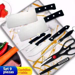 Set Cuchillos Y Tabla De Picar COCI133