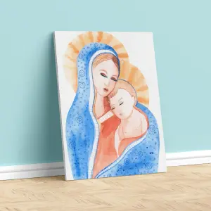 VIRGEN NIÑOS LIENZO 10