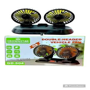 Ventilador Para Coche 2 Cabezas