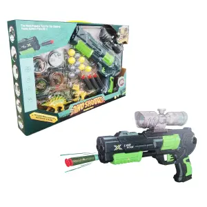 Pistola Dinosaurio Lanza Dardos Nerf Jug