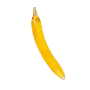 Consolador de vidrio forma banano
